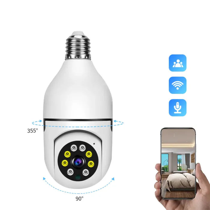 HAYYAT™ Night Vision Wireless Bulb Camera