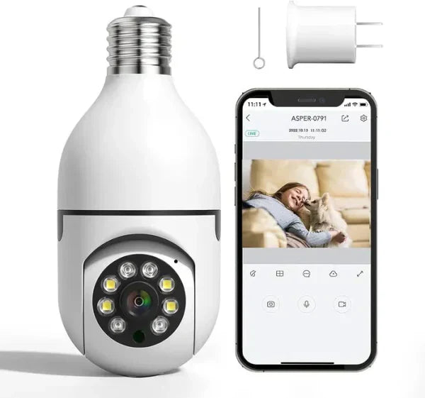 HAYYAT™ Night Vision Wireless Bulb Camera