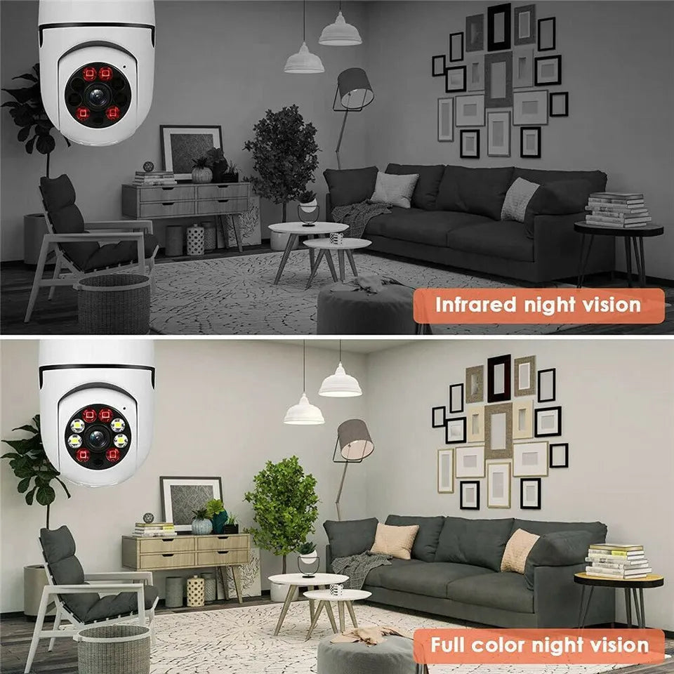 HAYYAT™ Night Vision Wireless Bulb Camera